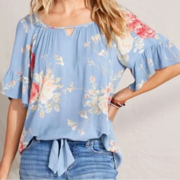 Floral boho style top XS-small - Picture 1 of 2